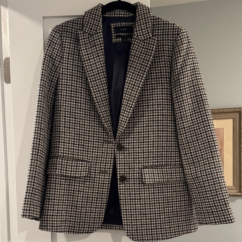 J crew Sommerset Blazer size 4 houndstooth